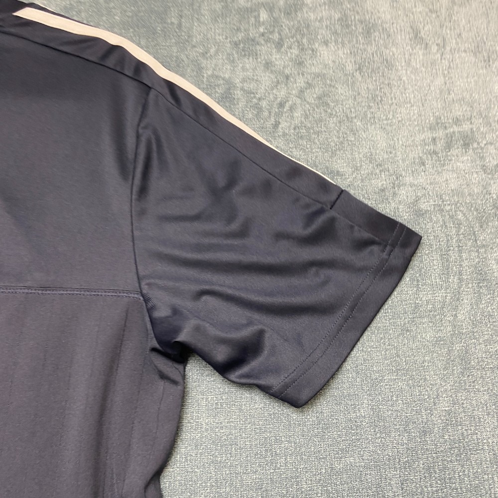 Adidas Sportswear Soccer Jersey Mens Medium Navy Blue Logo Short Sleeve Summer - Picture 11 of 12